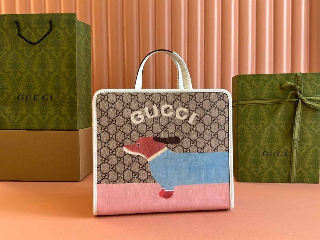 Children's Animal Print Tote Bag